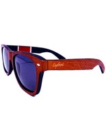 Red Stripe Two Tone Sunglasses, Engraved and Polarized - $47.00