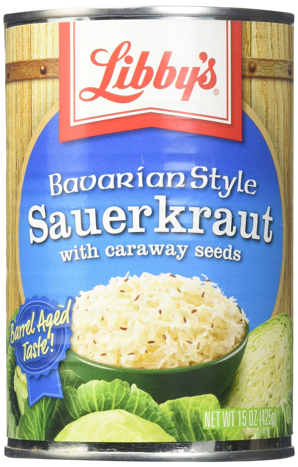 Libby's Bavarian Style Sauerkraut with Caraway Seeds Cans, 15 Ounce