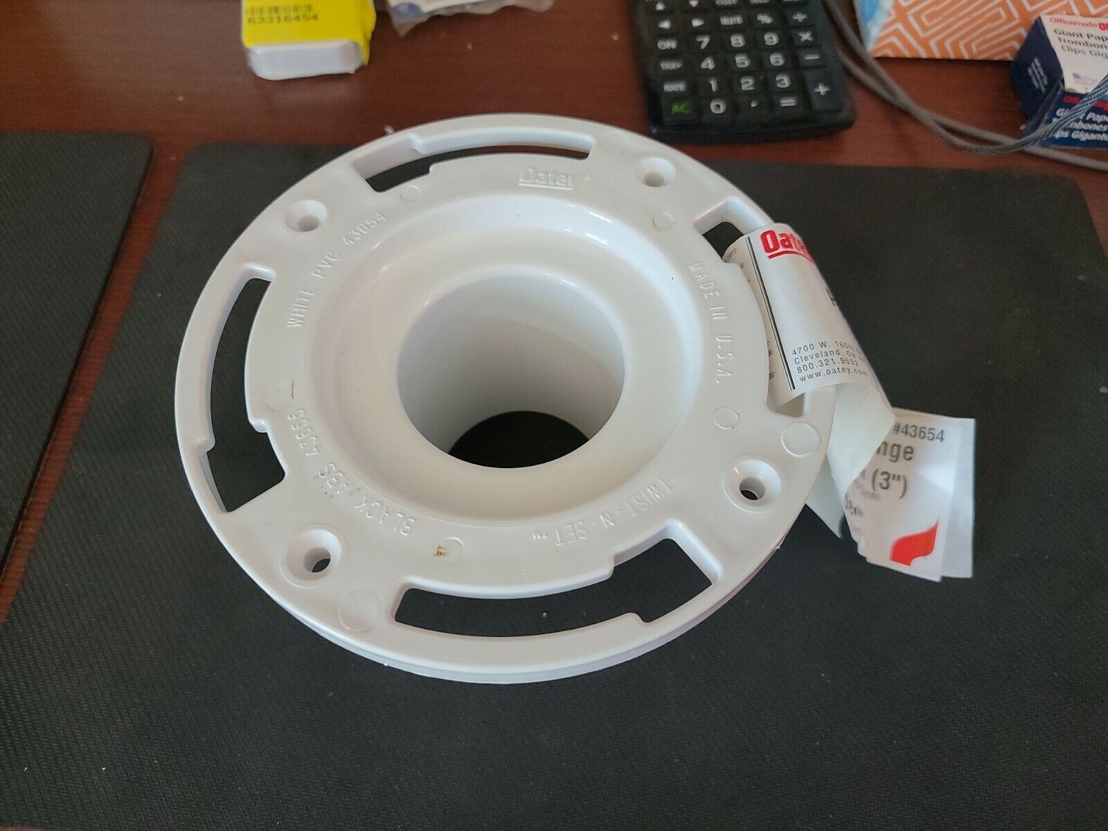 Oatey Cast Iron Replacement Flange 3" PVC TwistNSet 43654