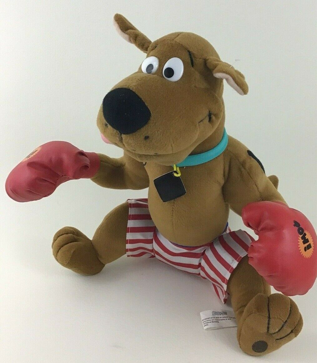 Scooby Doo Boxing 12" Plush Stuffed Toy Dog Hanna Barbera Toy Network