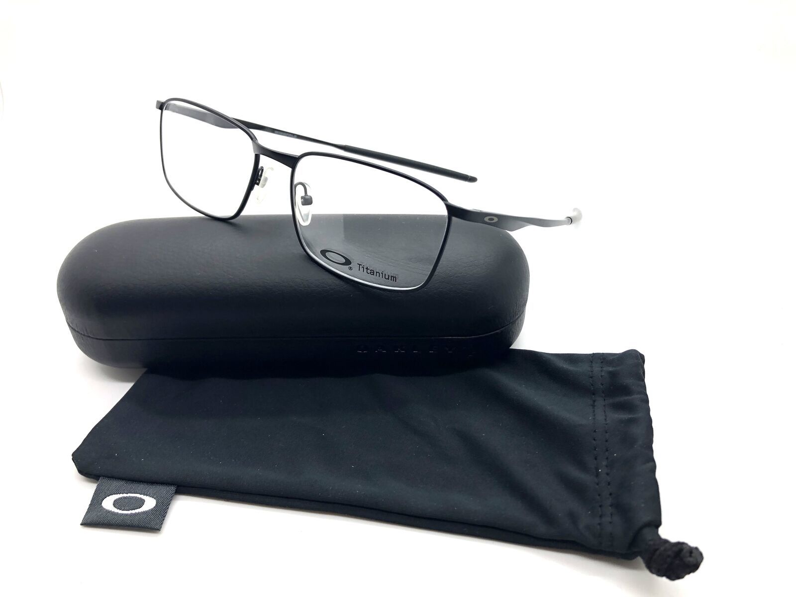 Oakley Titanium Eyeglasses OX51000154 Wingfold Satin Black Frame 54mm