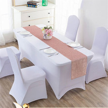 2pcs 12&quot;x108&quot; Glitter Table Runner Wedding Party Hotel Banquet Home Tabl... - $23.99