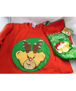 Build A Bear Workshop Adult Large cotton Rare red T Shirt + Christmas St... - $19.89