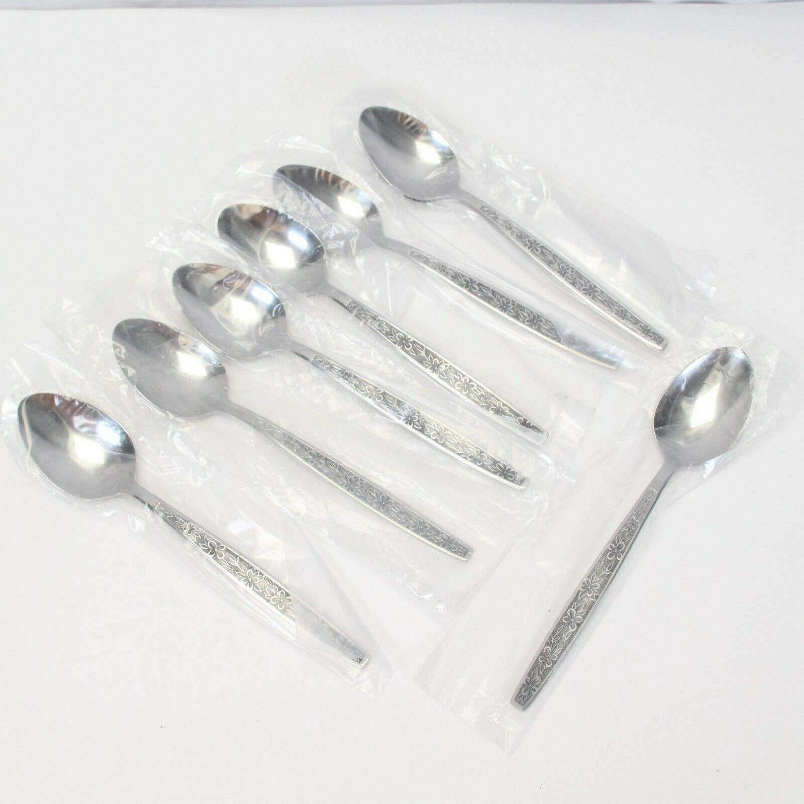 Primary image for Rogers La Spana Oval Soup Spoons 7.125" Lot of 8 NEW