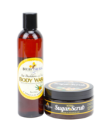 Bee By The Sea Buckthorn and Honey Sugar Scrub and Body Wash Set - $33.50