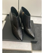 NIB 100% AUTH Chanel 15C G30534 Black Leather CC Logo Boots Booties Sz 40.5 - $836.55