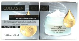 2 Ct Dead Sea Collection 50 ml Collagen Moisturizing Anti Wrinkle Night Cream