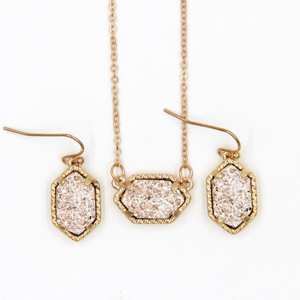 NWT Kendra Scott Elisa Pendant Necklace multi color Drusy