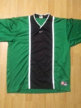 Vtg Nike Soccer Jersey Short Sleeve Shirt Team Sports XL Green White Blk... - $39.59