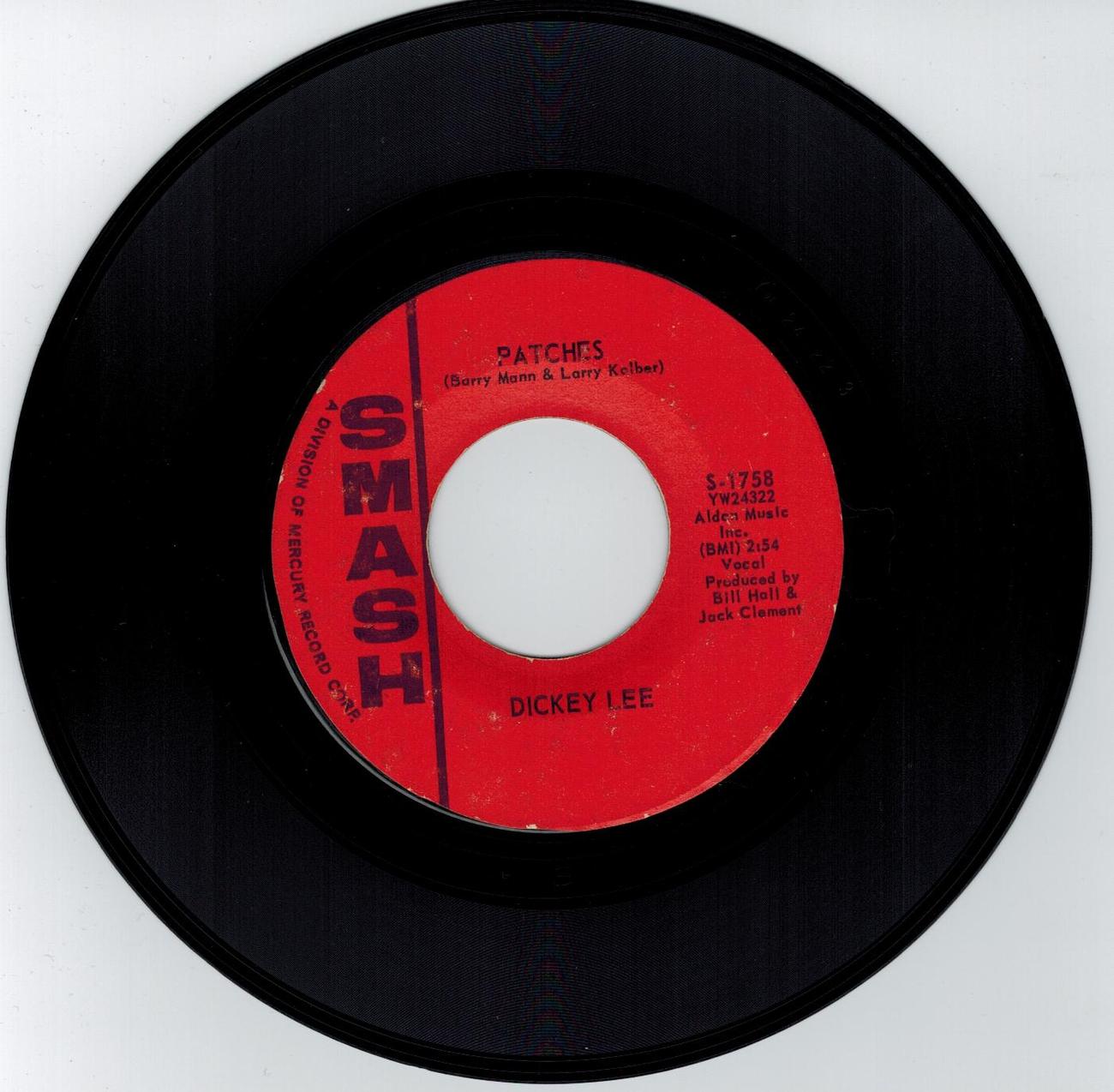 Dickey Lee 45 rpm Patches Records