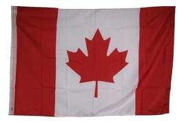 2x3 Canada Canadian Maple Leaf Rough Tex Knitted Flag 2'x3' Grommets - $7.77