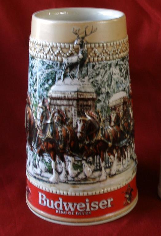 Collectible Vintage Budweiser Grants Farm Gates "C" Series Beer Stein