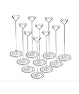 10 Table Number Card Holders Photo Holder Stand Place Card Paper Menu Cl... - $22.99