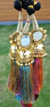 Indian Punjabi Parandi Mehndi Jaago Mirror Bridal Patiala Paranda Hair B... - $34.28