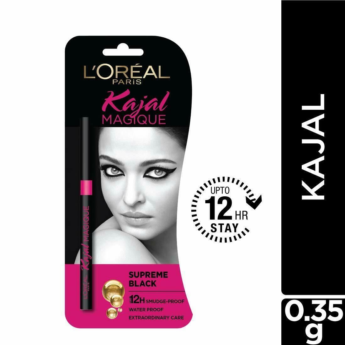 Loreal Paris Kajal Magique 0.35g, Black, (Pack of 1)