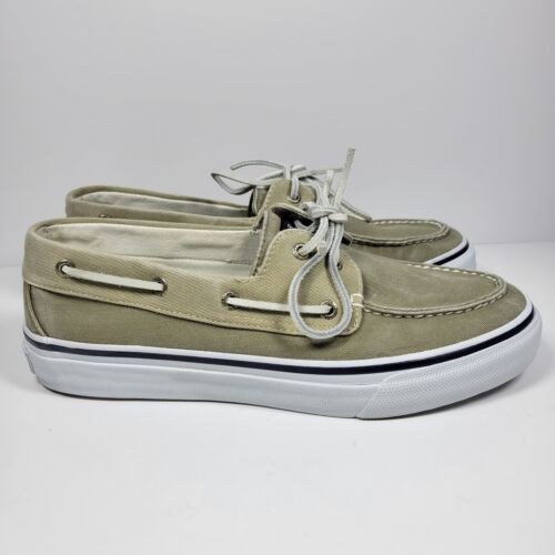 Primary image for SPERRY TOP SIDER BAHAMA BOAT SHOE KHAKI/OYSTER  0561043 SIZE 10.5M. Worn 1x