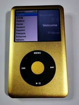  iPod Classic 7th Gen 160gb GOLD FRONT BLACK REAR PANEL 12 MONTH GUARANTEE - $255.45