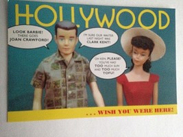 Barbie VTG Postcard Barbie Doll Collector Christmas Gift Hollywood w/ Ke... - $11.63