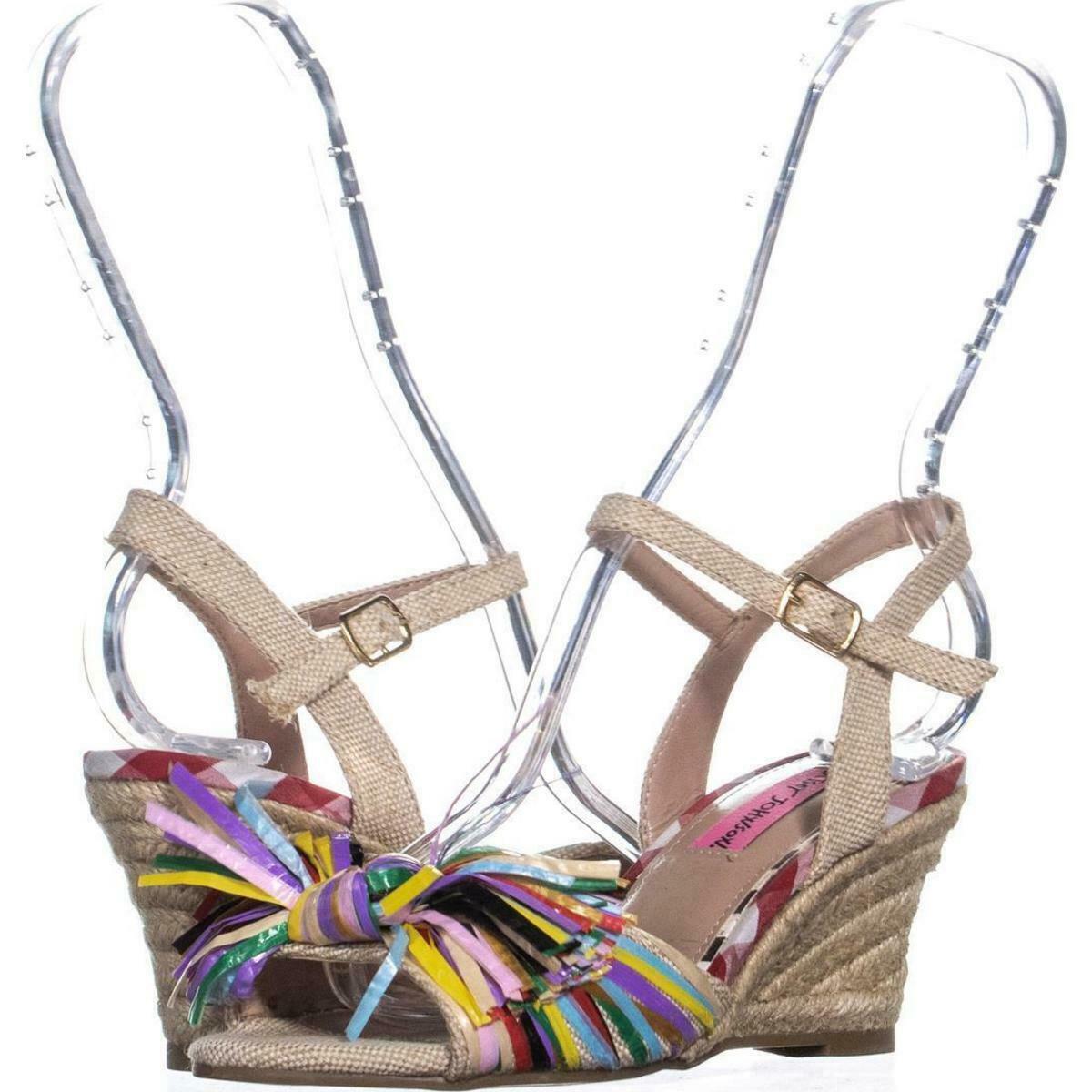 betsey johnson lizzie wedge sandals