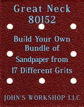Build Your Own Bundle Great Neck 80152 1/4 Sheet No-Slip Sandpaper 17 Grits - $0.99