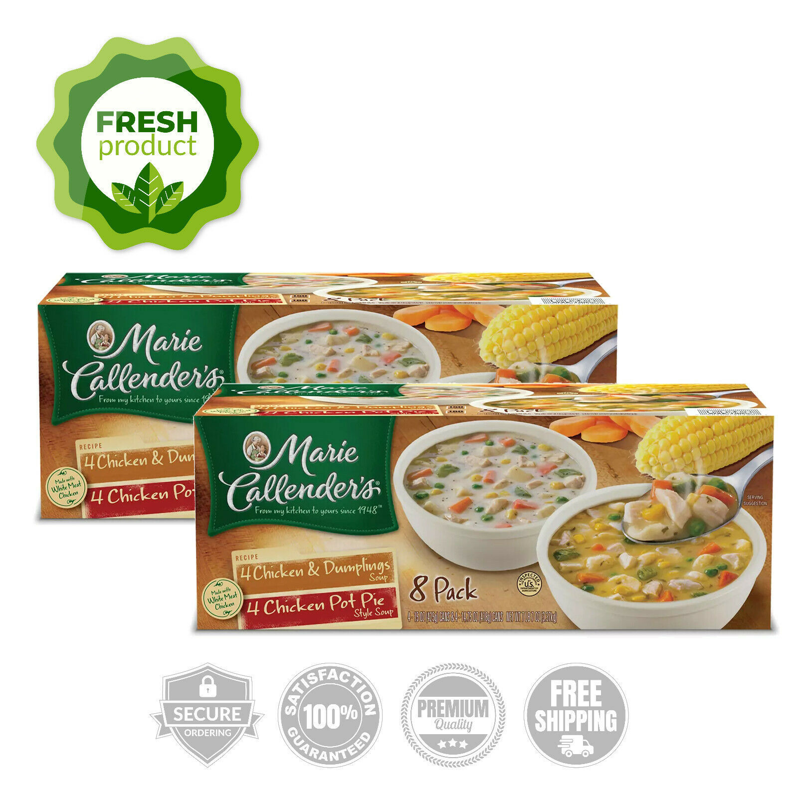 Primary image for Marie Callender's Chicken Variety Soup (8 ct.) (2pk)