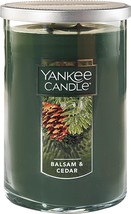 Balsam And Cedar Scented Yankee Candle, Traditional 22Oz Large Tumbler 2... - $36.97