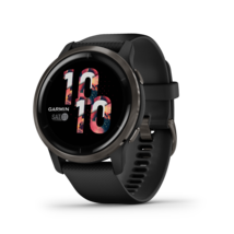 Garmin Venu 2 Music Edition Slate GPS Smart Watch & Black Case - OPEN BOX - $379.99