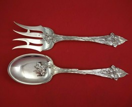Narcissus by Towle Sterling Silver Salad Serving Set 2pc w/ Flowers Leaf Handles - $1,493.91