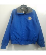 Vintage Sportsmaster Men&#39;s Full Zip Jacket Large Blue Brotherhood of the... - $48.49