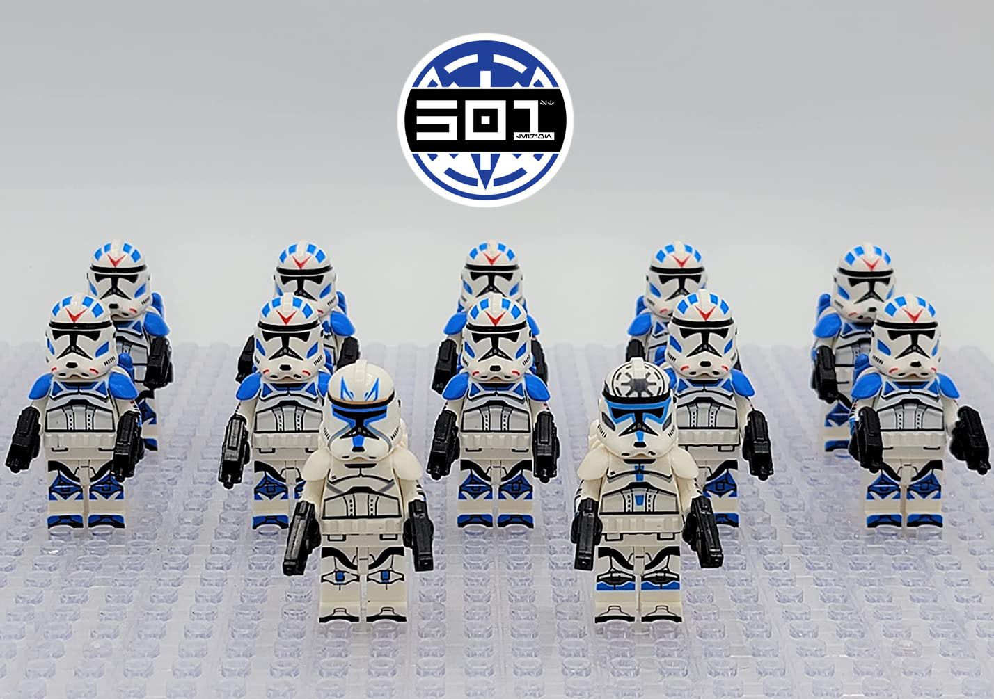 Star Wars Captain Rex Jesse 501st Jetpack Clone Troopers Legion 12 Minifigures