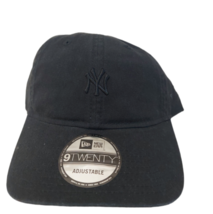 NEW ERA Mens Cap New York Yankees Mini Logo 9TWENTY Solid Black 11357811 - $33.95