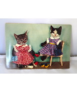 Vintage Victorian postcard kittens Alfred Mainzer Germany voice kittens dolls - $16.00