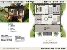 Architectural Design Shipping Container Home/Cargo/ Concept house plans ... - $49.95