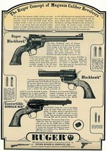 Vintage Ad Print Sturm, Ruger & Co. Revolvers , 1963   11.5 x 8. - $9.49
