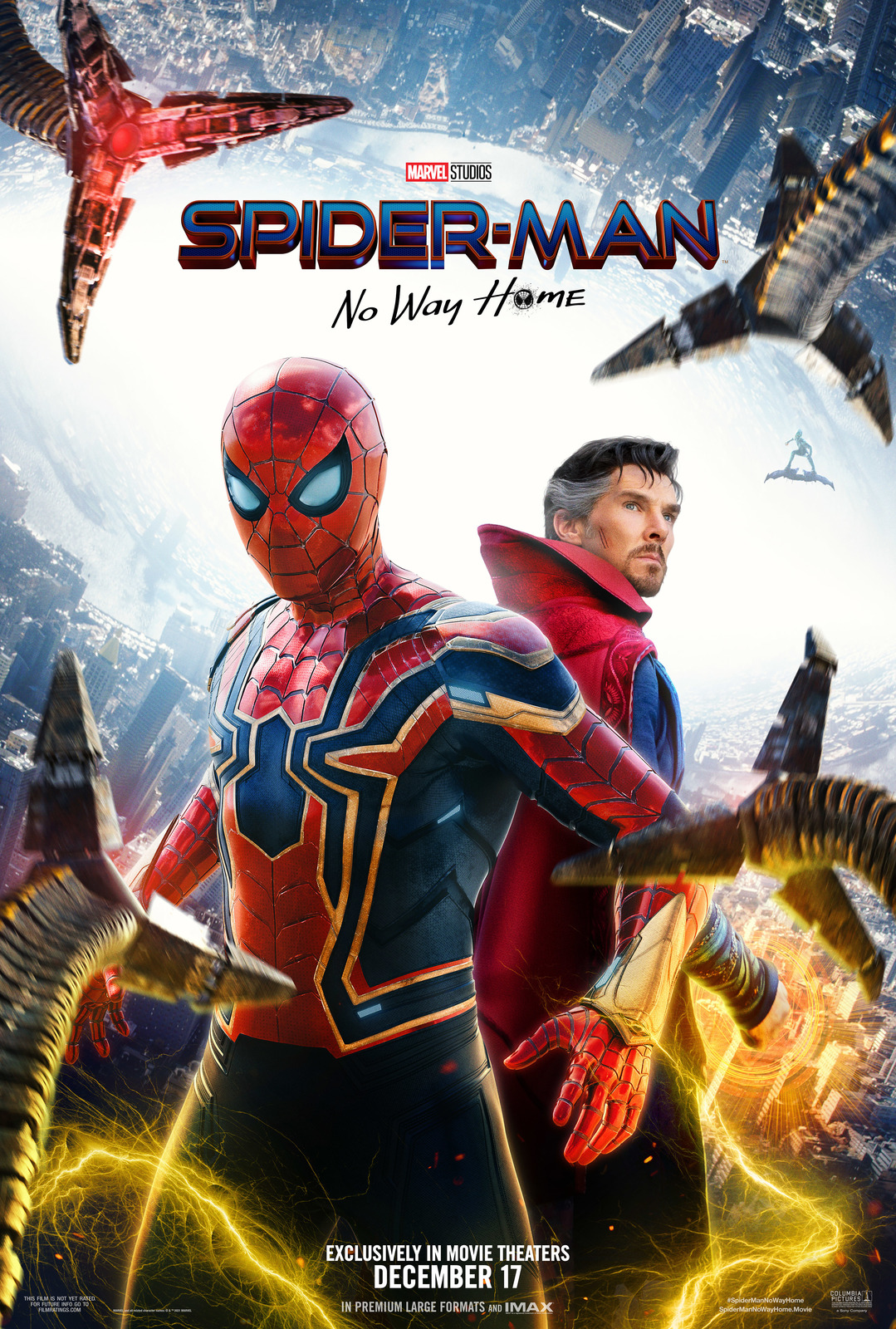 Spider-Man No Way Home Poster Marvel Comics Art Film Print Size 24x36 27x40 #4