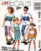Vintage 1988 Child's Top, Pants & Shorts Mc Call's Easy Pattern 3544 Size 7 Uncut - $12.00