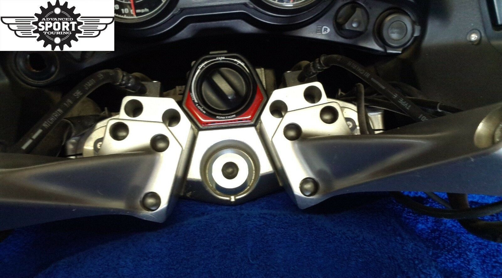 SILVER Kawasaki Concours 14 Handlebar Pullback Risers 1400GTR Risers