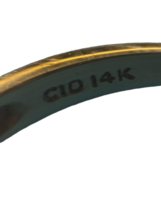 Vtg Estate CID 14K Yellow Gold Smokey Quartz Ring Sz 7.5  4g Clyde Duneier Inc. image 6