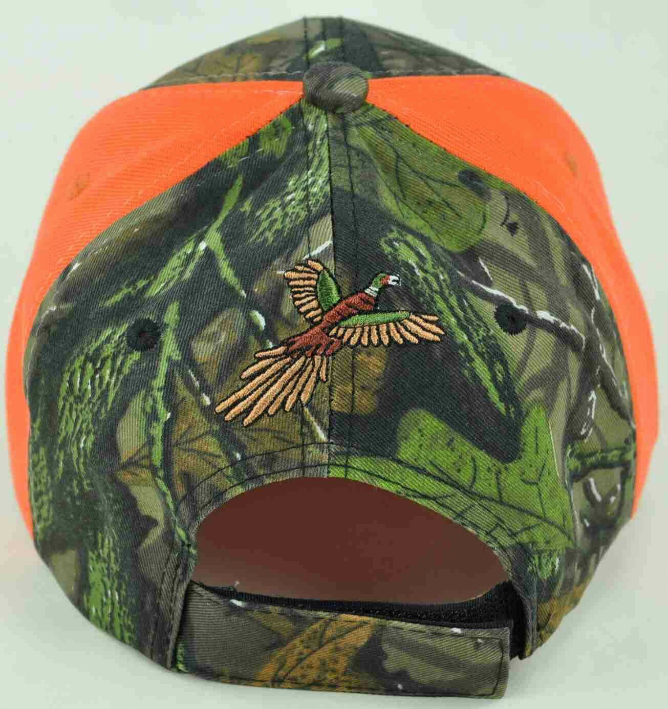 NEW! PHEASANT HUNTING FLAME CAMO ORANGE CAP HAT Men's Hats