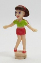1999 Polly Pocket Doll Vintage Gymfest Trampoline - Lila Bluebird Toys - $7.50