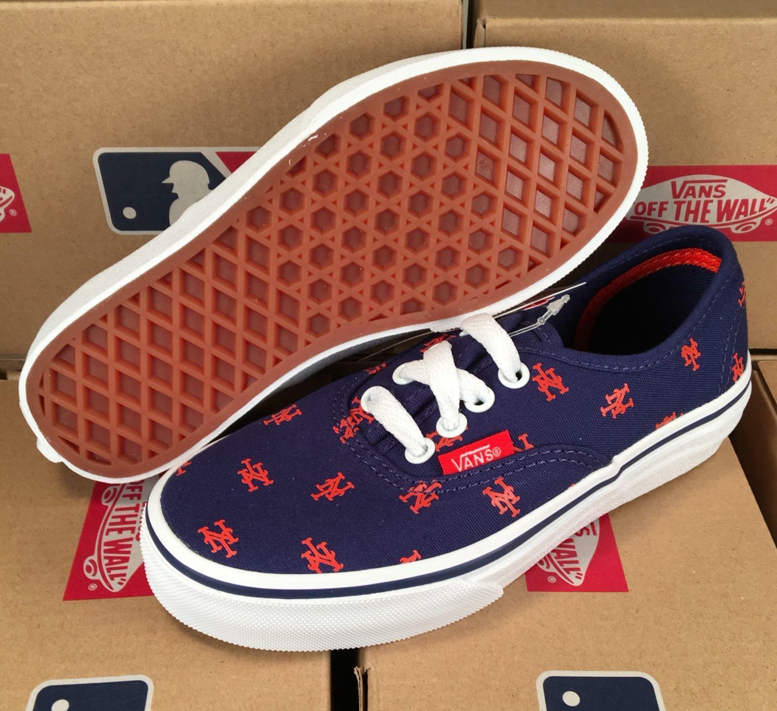 Vans KIDS New York Mets MLB Authentic Sneaker Limited Edition Shoes ...