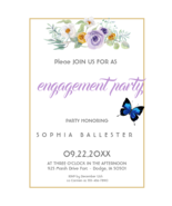 Elegant Engagement Party Invitation,  Templett INSTANT Download, Editable - $3.00