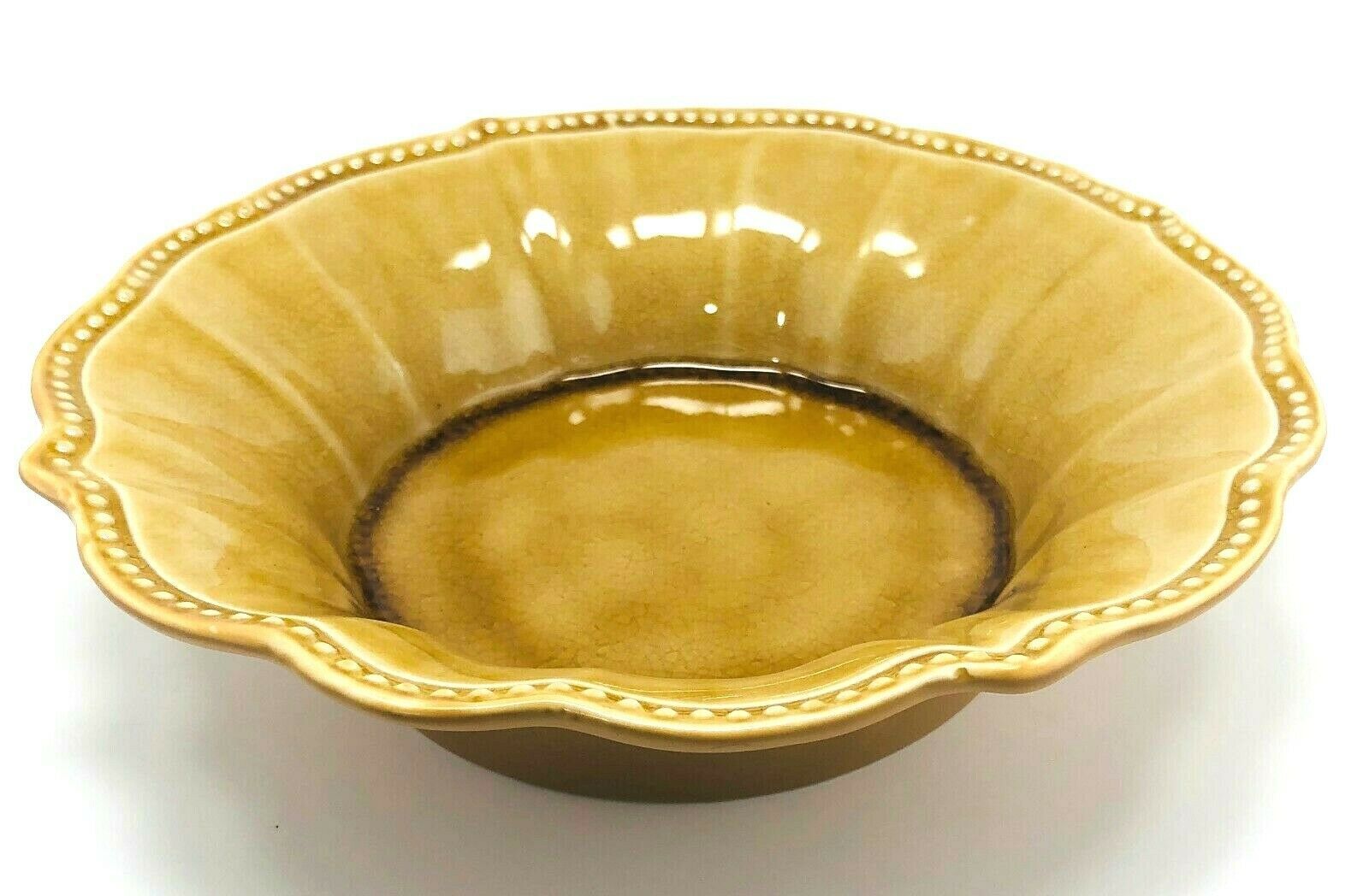 Stoneware Dinner Service Sets Home & Garden Crackle Glaze Scalloped