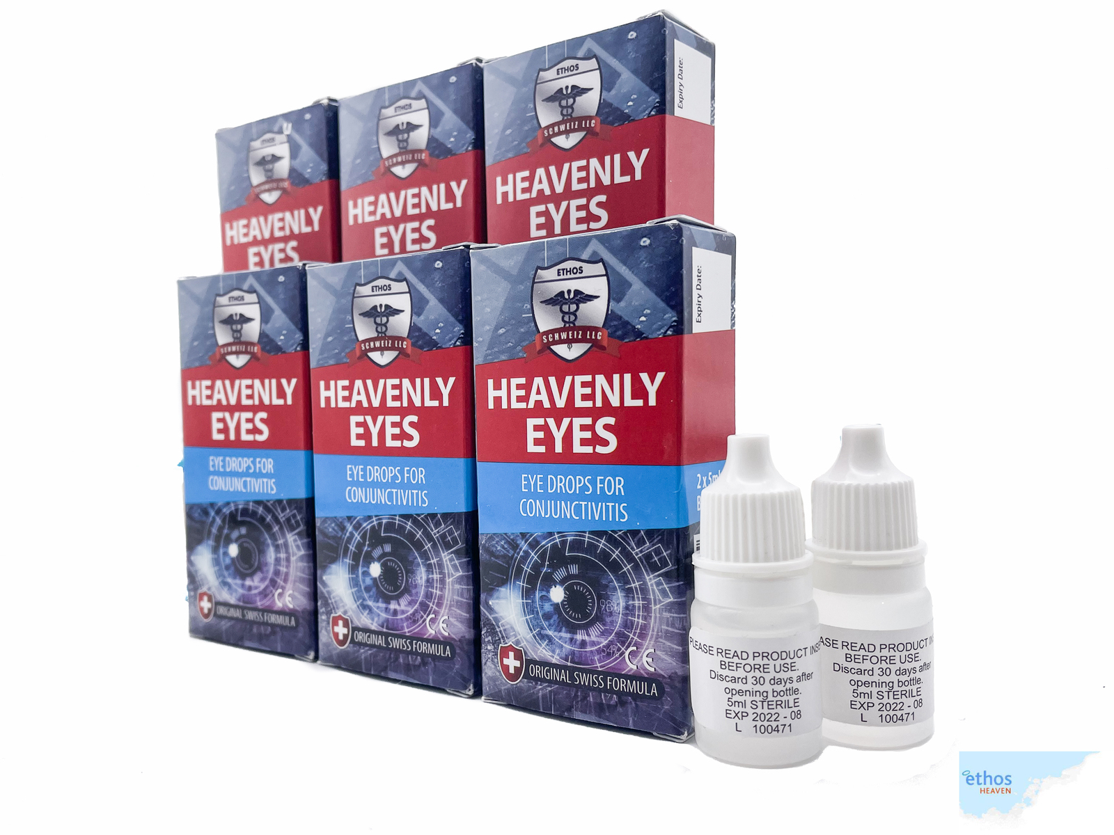 Ethos Heavenly Eye Drops for Viral, Fungal & Bacterial Infections 60ml