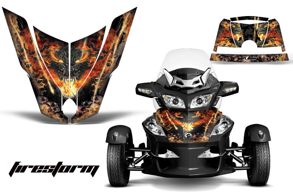 Roadster Hood Graphics Kit Decal Wrap For CanAm BRP RTS Spyder