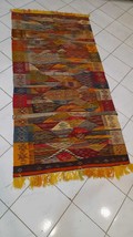 vintage rug handmade moroccan berber carpet wool traditional for decorat... - $424.95