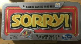 Hasbro Sorry! Road Trip Travel Portable Board Game with plastic folding case - $12.19