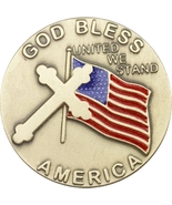 Visor Clips - God Bless America - Gold Finished - $25.99