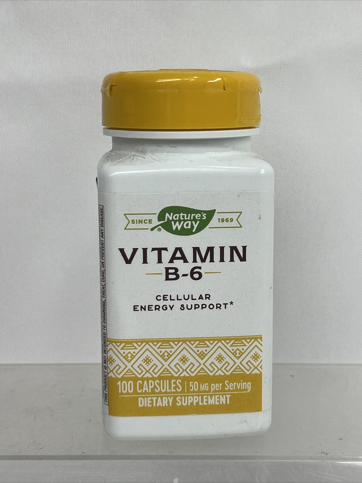 Nature's Way Vitamin B-6 Energy Support 50 MG  100 Capsules 7/24 COMBINE SHIP!! - $6.64