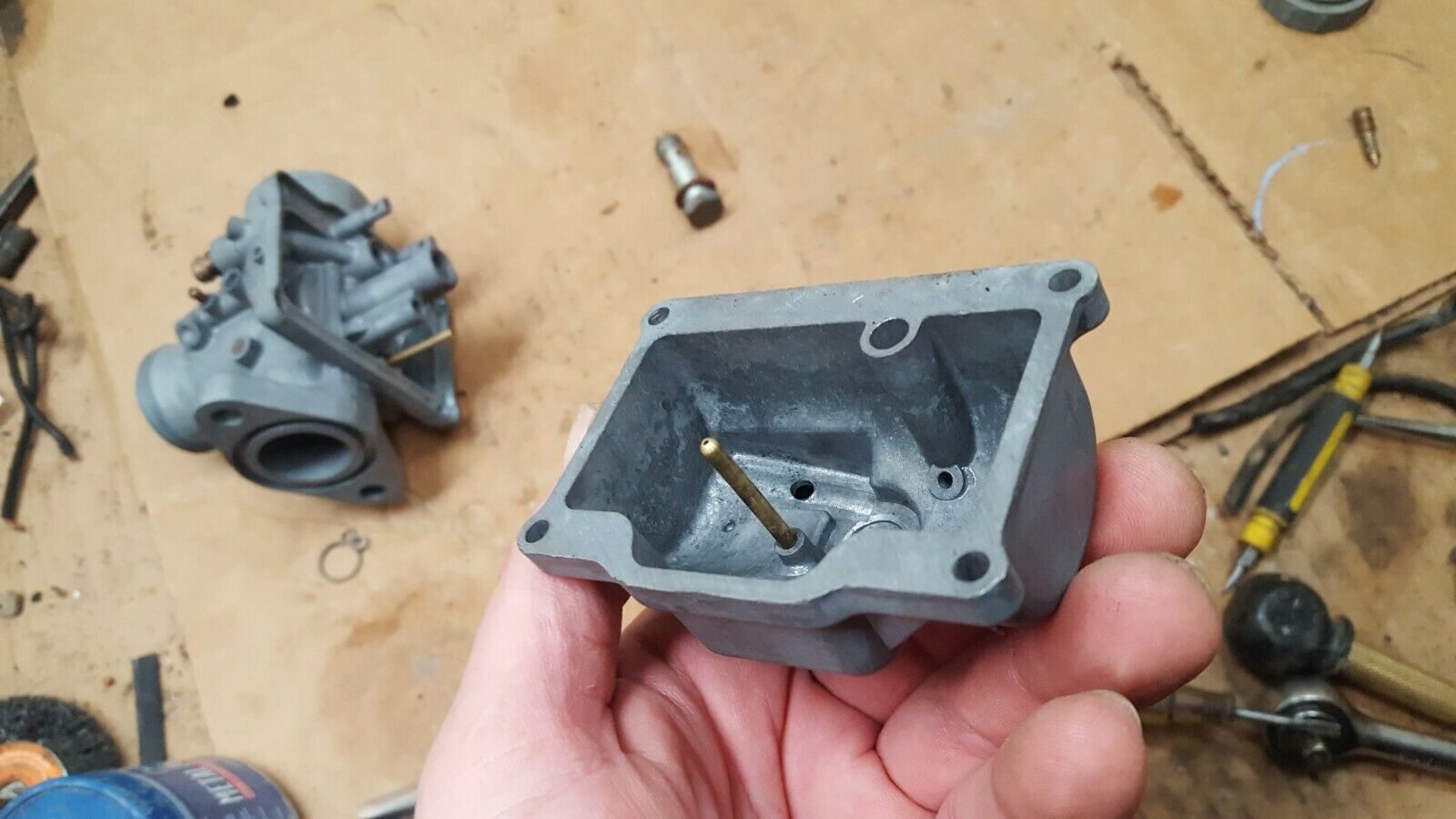 Yamaha DT1 carburetor float bowl chamber w/ drain screw bolt 1968?? Carburetors & Parts